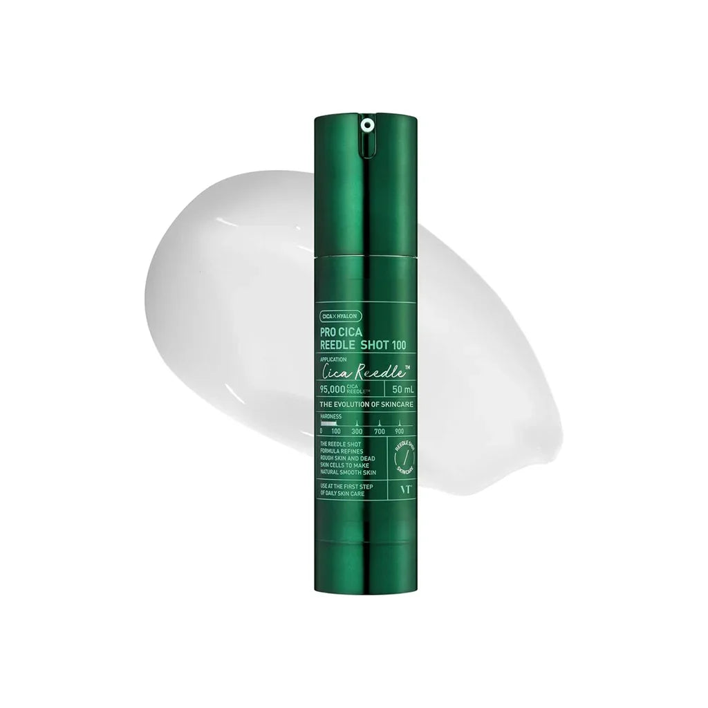 VT Cosmetics Pro Cica Reedle Shot 100 Centella Asiatica mikroadatėlių veido serumas, 50 ml