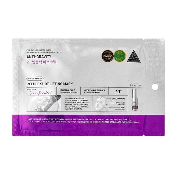 VT Cosmetics Reedle Shot Lifting lakštinė veido kaukė, 23 g