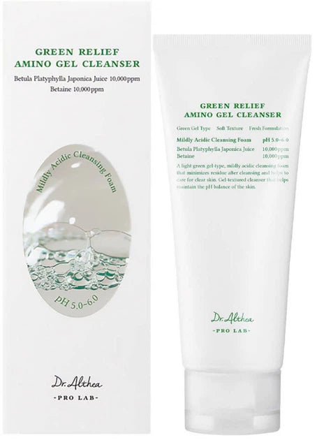 Dr. Althea Green Relief Amino gelinis veido prausiklis, 100 ml