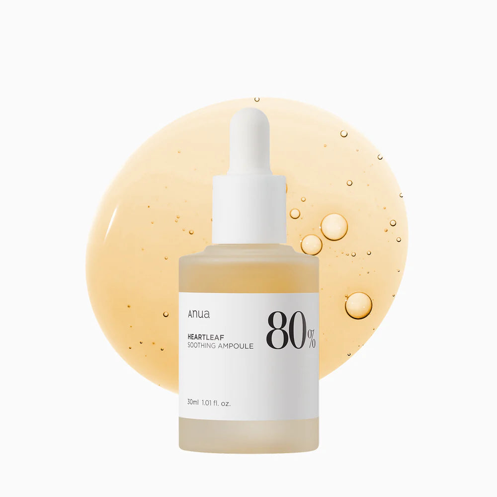Anua Heartleaf 80% drėkinanti ir raminanti veido ampulė, 30 ml